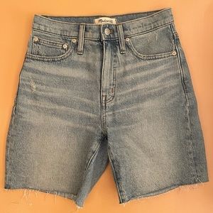 Madewell High-Rise Mid-Length Denim Shorts